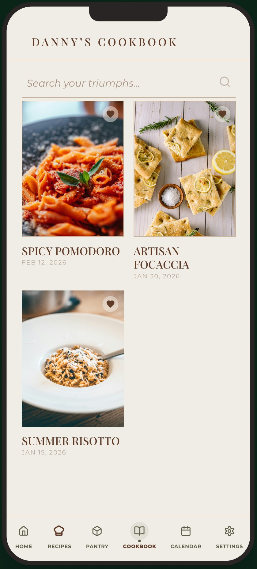 Toque app — cooking mode screen